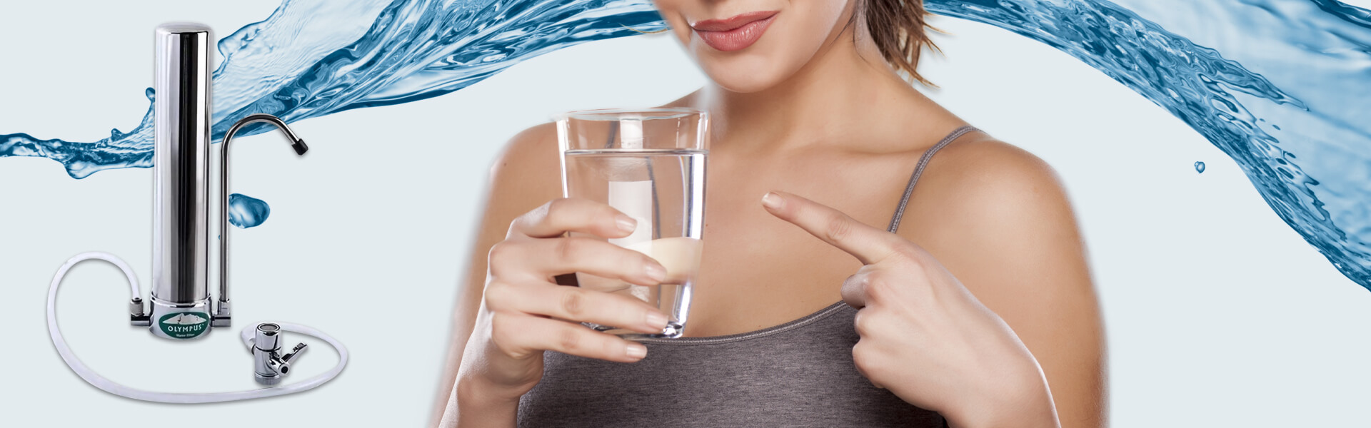 Slajd - 1 - kobieta ze szklanką wody