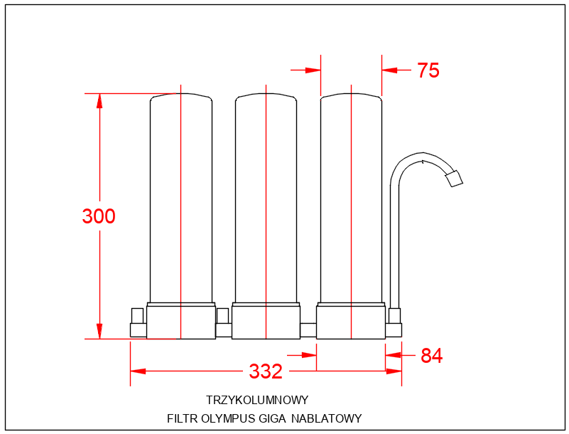 Nablatowy filtr na twardą wodę, osady i bakterie - Olympus Giga 0,2µm (3w1) - obrazek 2