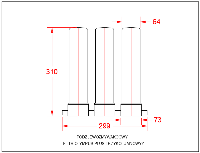 Filtr do wody pod zlew Olympus Plus 0,2 µm – Twardość, Azotany, Bakterie - obrazek 2