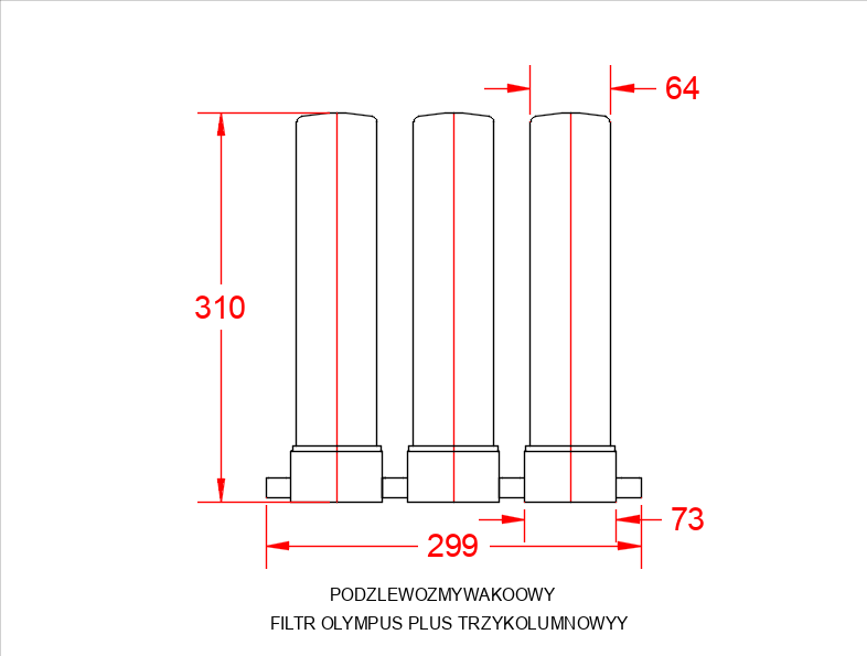 Filtr do wody pod zlew Olympus Giga 0,1 µm (Twardość, Azotany, Bakterie) - obrazek 2