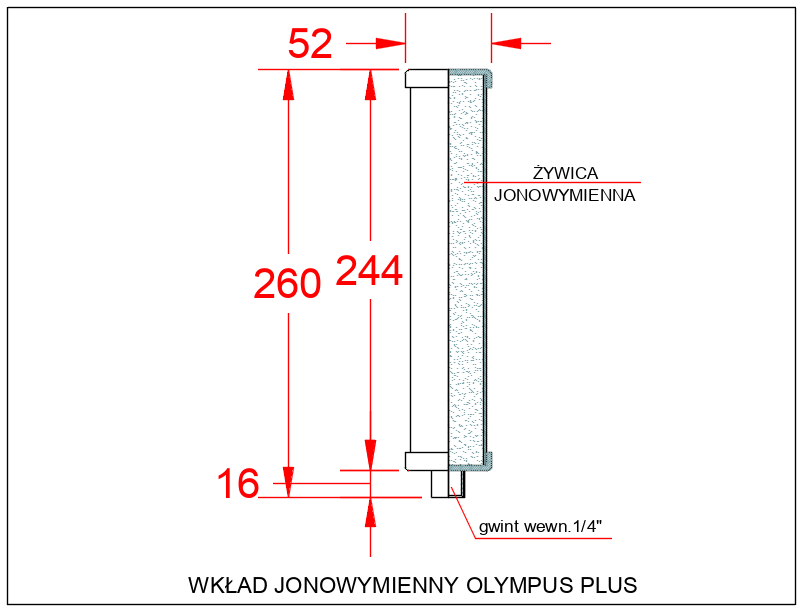 Wkład na azotany i zanieczyszczenia chemiczne do filtra Olympus Plus (standard) - obrazek 2