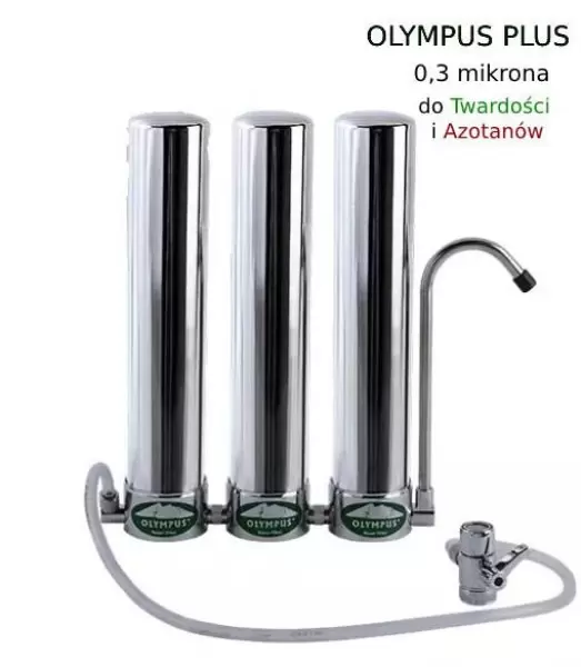 Filtr Trzykolumnowy, Nablatowy - Olympus PLUS z redukcją Twardości i Azotanów – 0,3μm