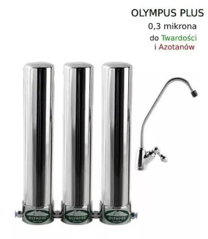 Filtr do wody Trzykolumnowy, Podblatowy - Olympus PLUS z redukcją Twardości i Azotanów – 0,3μm