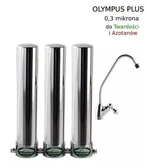 Filtr do wody Trzykolumnowy, Podblatowy - Olympus PLUS z redukcją Twardości i Azotanów – 0,3μm