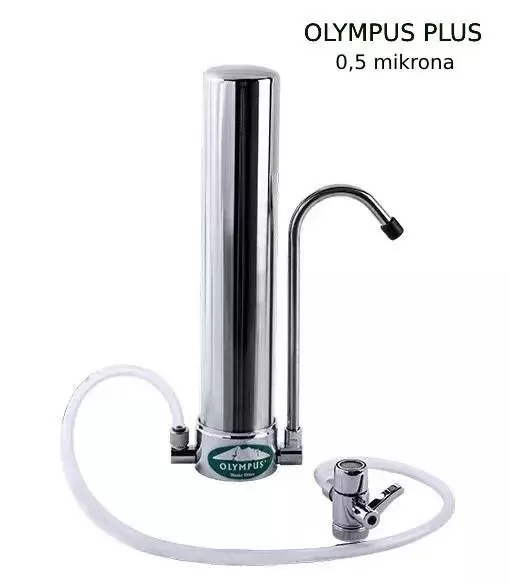 Filtr antybakteryjny do wody wody, stal nierdzewna, kompaktowy.