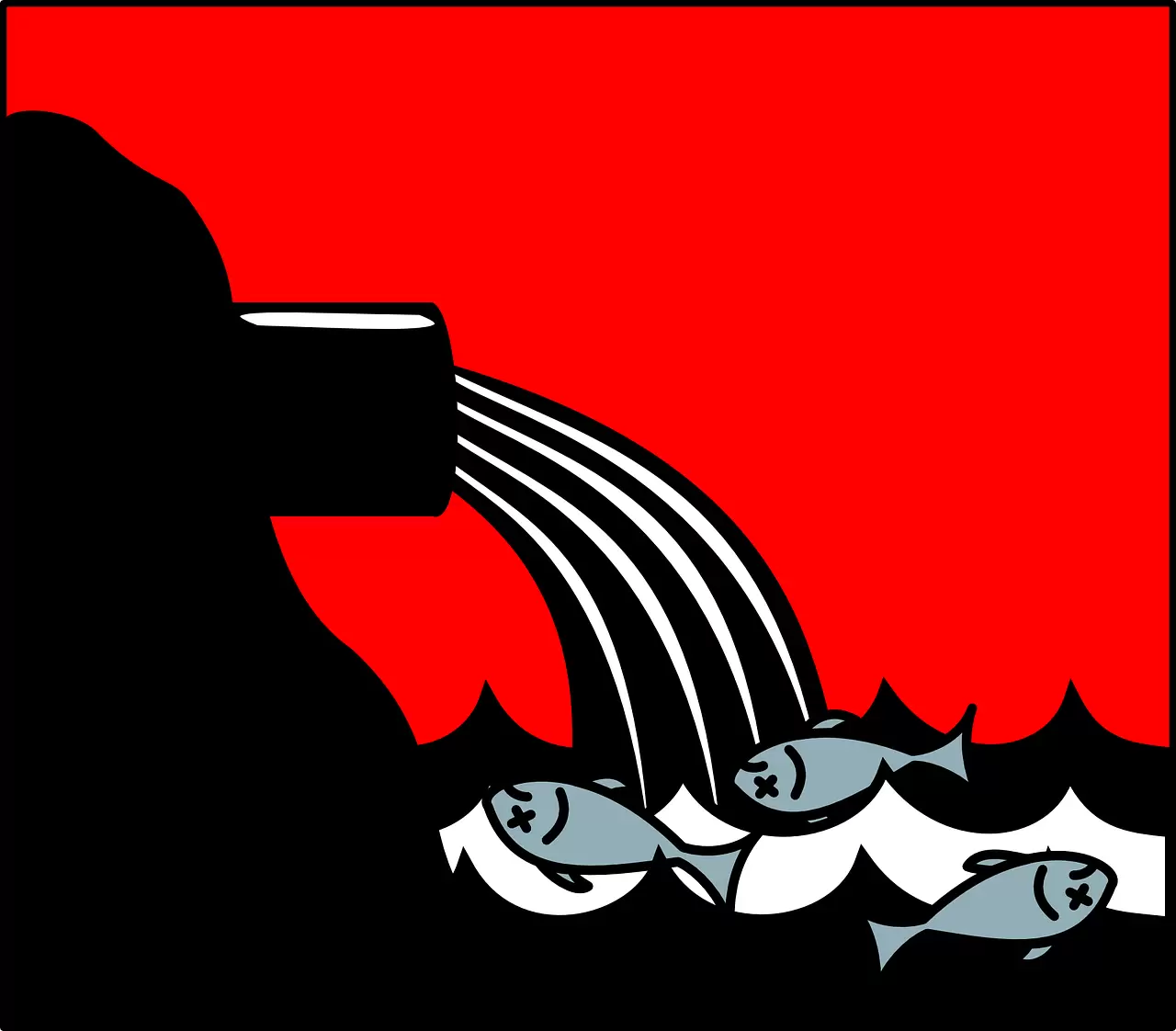 azotyny w wodzie - ilustracja